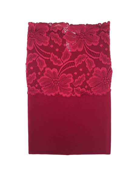 Top Donna Elegante Modal Spalline Balza in Pizzo EGI 1135