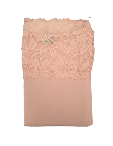Top Donna Elegante Modal Spalline Balza in Pizzo EGI 1135