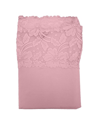 Top Donna Elegante Modal Spalline Balza in Pizzo EGI 1135