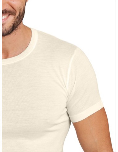 Maglia Uomo Manica Corta Lana Merinos e Microfibra, EGI 468