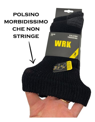 Calze Uomo Lavoro WRK-10 – Senza Elastico, Comfort 100%