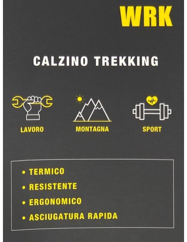 Calze Uomo Lavoro WRK-10 – Senza Elastico, Comfort 100%