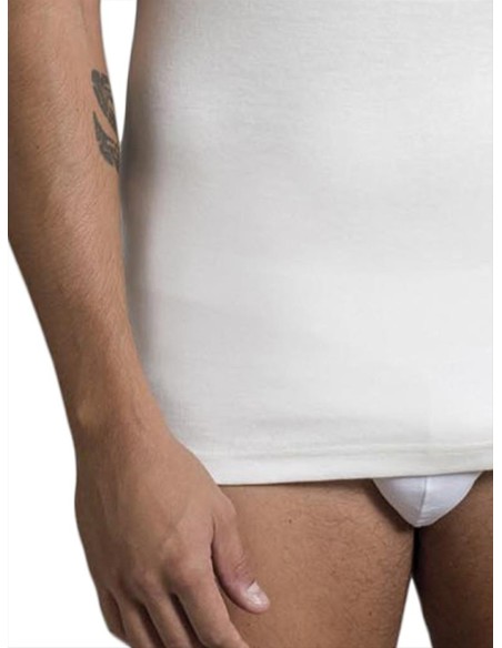Canotta Intima Uomo Lana e Cotone Spalla Larga, Luca 10530