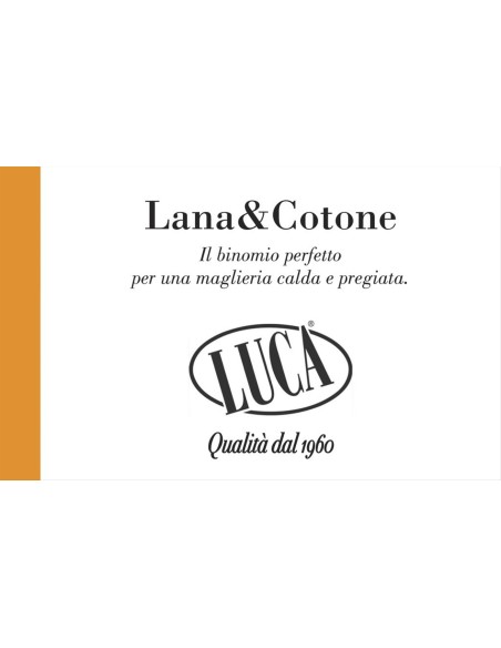Canotta Intima Uomo Lana e Cotone Spalla Larga, Luca 10530