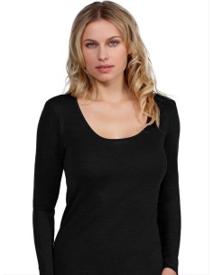 Maglia Donna Micro Lana Merinos Manica Lunga, MaRe 403