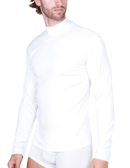 Maglia Lupetto Uomo Manica Lunga Cotone Felpato, MaRe 497