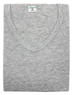 Maglia uomo 100% cotone collo a V manica corta Marlene 30513 2