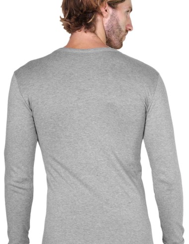 Maglia Uomo Manica Lunga Cotone Felpato Girocollo, MaRe 486
