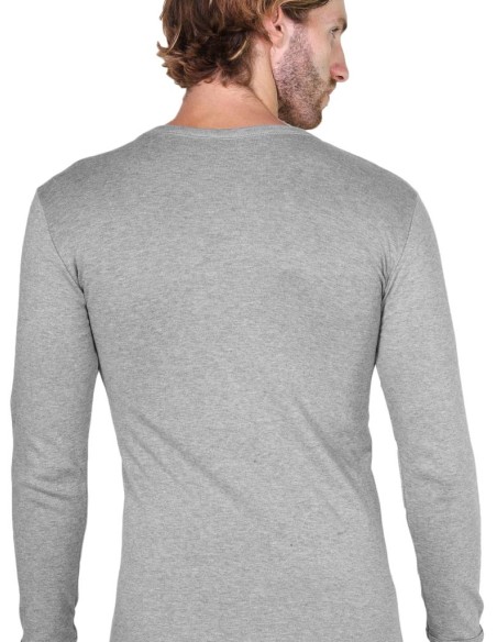 Maglia Uomo Manica Lunga Cotone Felpato Girocollo, MaRe 486