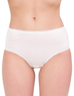 Slip donna puro cotone 100% vita alta, Cristina 4200