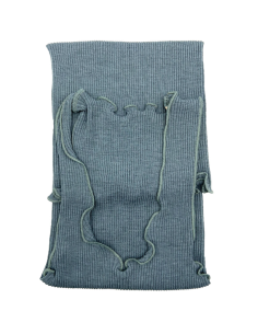 Canotta Donna a Costina in Lana e Seta Spalla Larga Plissè 2