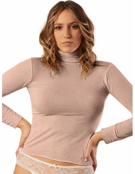 Maglia Dolcevita Donna Manica Lunga Cashmere Extra Light