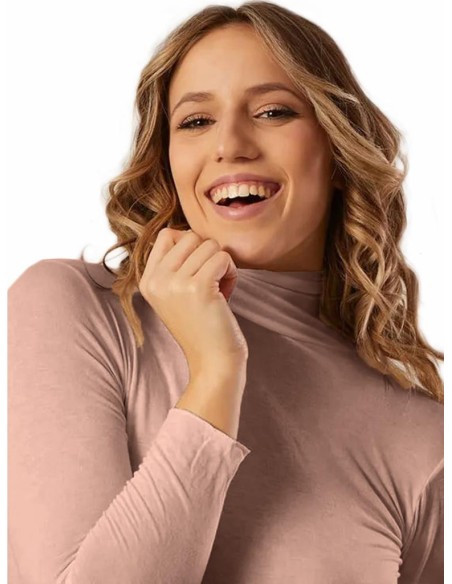 Maglia Dolcevita Donna Manica Lunga Cashmere Extra Light