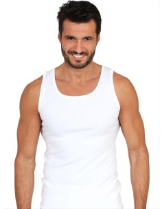 Canottiera Uomo Spalla Larga 100% Cotone Felpato, MaRe 477