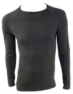 Maglia Termica Tecnica Unisex Misto Lana Merino Manica Lunga