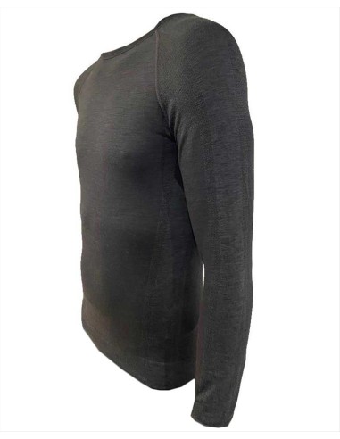 Maglia Termica Tecnica Unisex Misto Lana Merino Manica Lunga