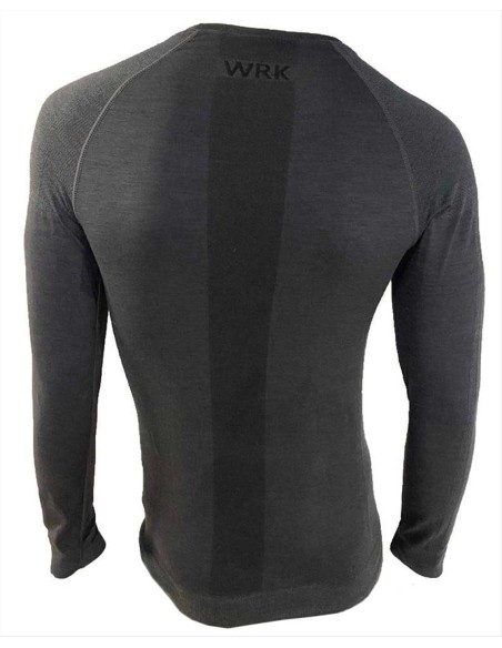 Maglia Termica Tecnica Unisex Misto Lana Merino Manica Lunga