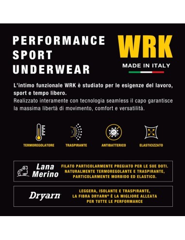 Maglia Termica Tecnica Unisex Misto Lana Merino Manica Lunga