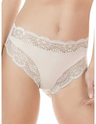 Slip Donna in Cotone Modal e Pizzo Vita Media, Jadea 742