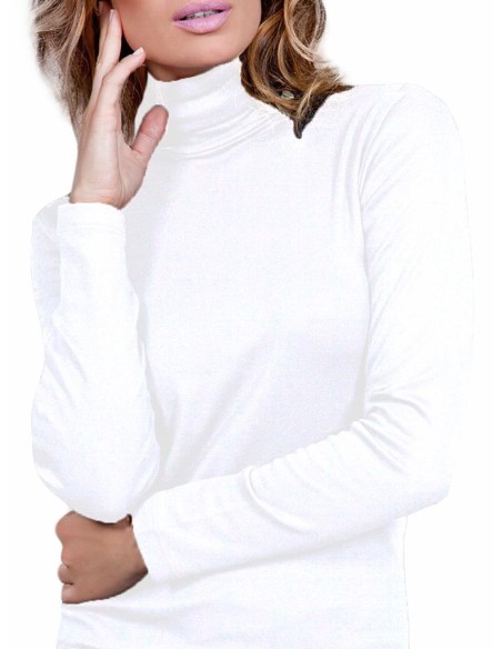 Dolcevita Donna 100% Cotone Manica Lunga, Basic Cotton 655