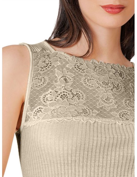 Canottiera Donna Termica Lana Merinos - Elegante e Morbida