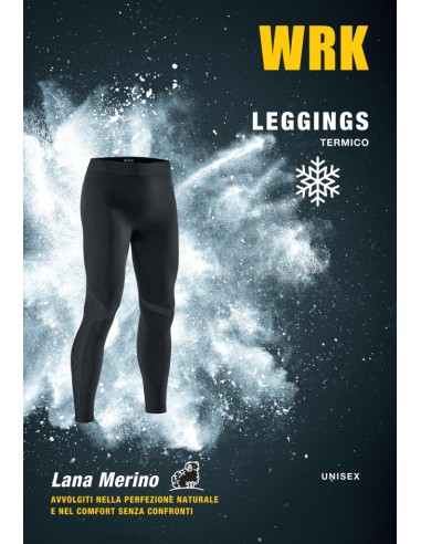 Calzamaglia Termica Unisex Lana Merino Leggings | WRK 404