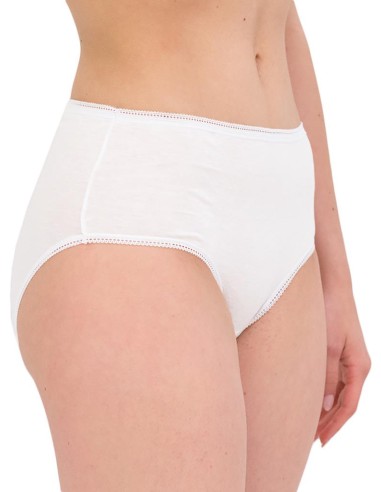 Slip donna puro cotone 100% vita alta, Cristina 4200