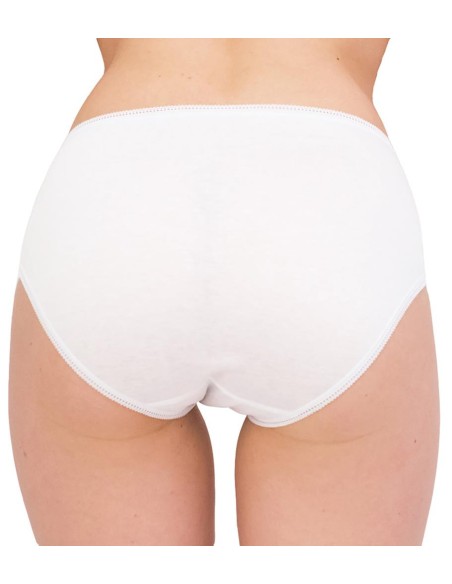 Slip donna puro cotone 100% vita alta, Cristina 4200