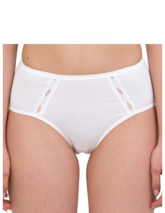 Slip donna in cotone elasticizzato senza cuciture laterali