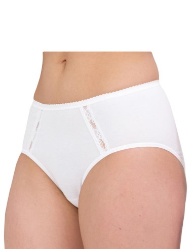 Slip donna in cotone elasticizzato senza cuciture laterali