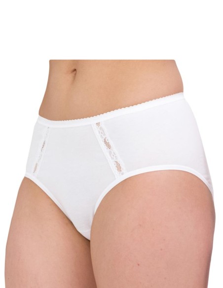 Slip donna in cotone elasticizzato senza cuciture laterali
