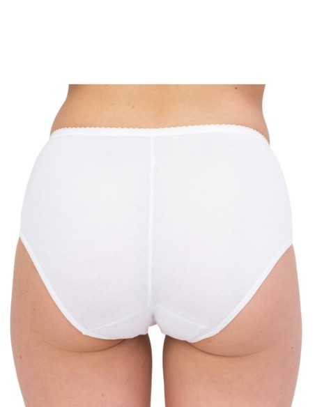 Slip donna in cotone elasticizzato senza cuciture laterali