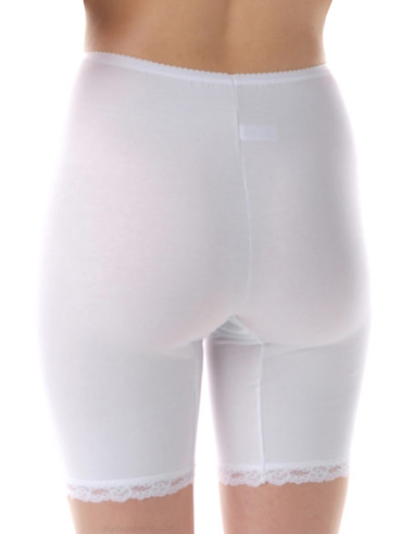 Boxer Mutanda Donna con Gamba Cotone e Pizzo, Cristina 4430