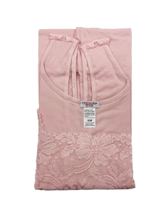 Canotta Donna Elegante Modal Spalla Larga Pizzo EGI 1137 2