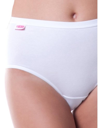 Slip donna alto in cotone elasticizzato, Cristina 4806
