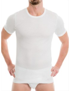 Maglia uomo a giro 100% cotone manica corta, La Furlana 4322