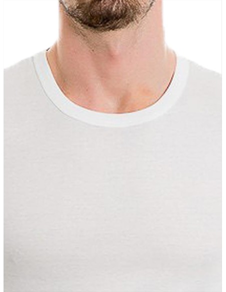 Maglia uomo a giro 100% cotone manica corta, La Furlana 4322