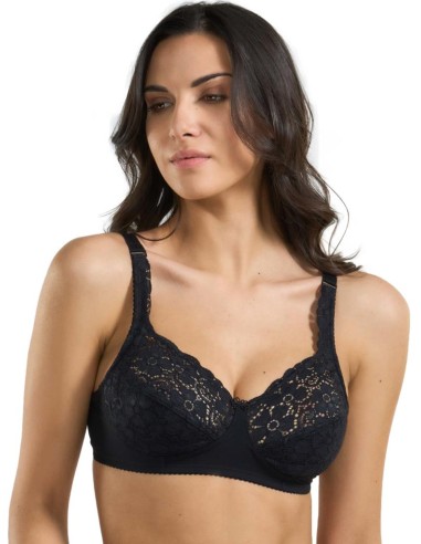 Reggiseno senza ferretto in pizzo elastico, Spiman Martina