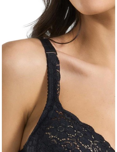 Reggiseno senza ferretto in pizzo elastico, Spiman Martina