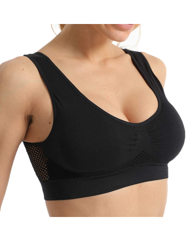 Reggiseno top sportivo senza cuciture traspirante, CEC R460