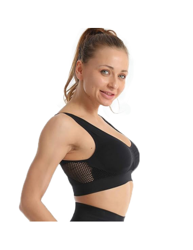 Reggiseno top sportivo senza cuciture traspirante, CEC R460