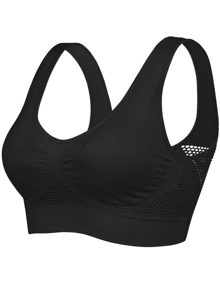 Reggiseno top sportivo senza cuciture traspirante, CEC R460