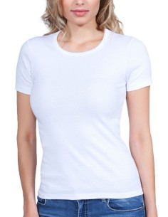 Maglia Donna 100% Cotone Girocollo Basic Cotton 2