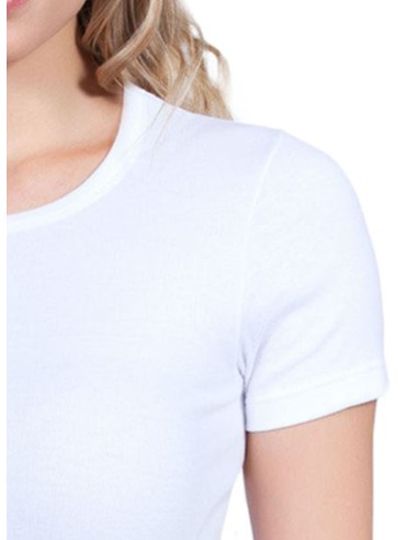 Maglia Donna 100% Cotone Girocollo Basic Cotton
