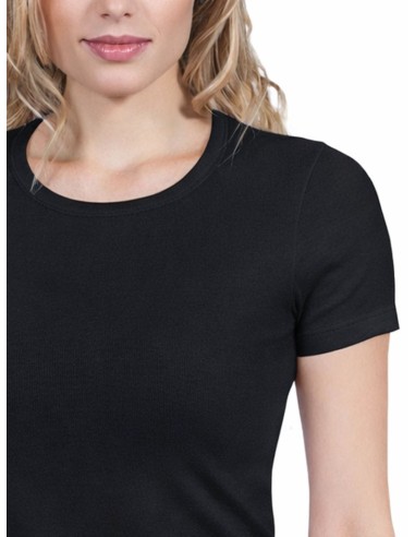 Maglia Donna 100% Cotone Girocollo Basic Cotton
