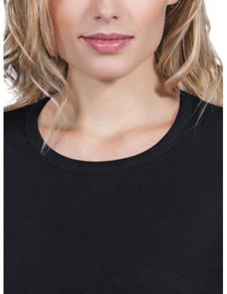 Maglia Donna 100% Cotone Girocollo Basic Cotton