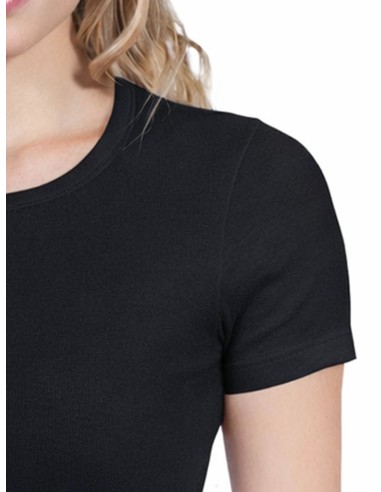Maglia Donna 100% Cotone Girocollo Basic Cotton