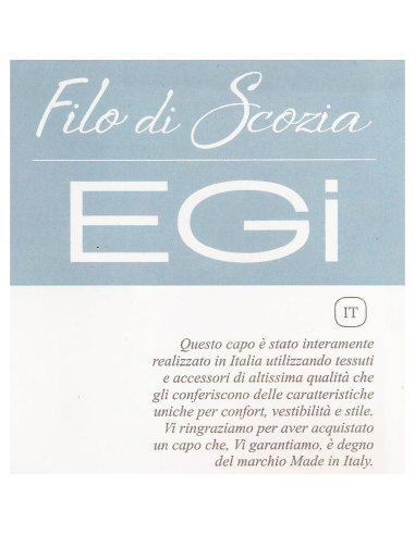 Canotta Donna Filo di Scozia Spalla Larga e Pizzo EGI 1234
