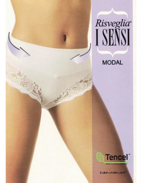 Slip Donna Contenitivo Vita alta Pizzo Risveglia i Sensi G03