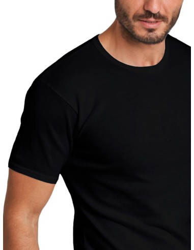 Maglia uomo a giro 100% cotone manica corta Basic Cotton 906
